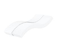 vidaXL Matelas mousse 80x200 cm Accueil souple, soutien souple, 17 cm, 5 zones + housse - Blanc