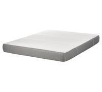 Matelas en Mousse Ferme avec Housse Amovible 160 x 200 cm en Polyester Blanc et