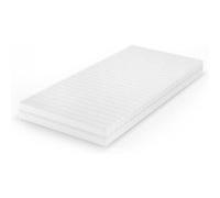 Matelas en mousse froide , 80x200cm H2 degré de dureté, 7 zones, Blanc, Vitalispa