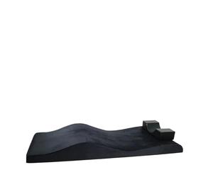 Matelas En Mousse Incurvé Housses de table en mousse à mémoire forme, surmatelas incurvé for salon, extension incurvée, matelas cils pour Salon(Memoryfoam black)