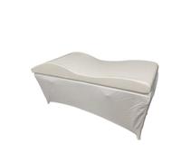 Matelas En Mousse Incurvé Salon de beauté Extension cils incurvée Surmatelas lit Table massage en velours Matelas for Lit for salon pour la Beauté(White set)
