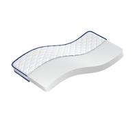Matelas en Mousse Mémoire De Forme 90 x 190 x 17 cm Blanc | Housse polyester respirante, double face réversible, amortit les mouvements, confort multicouche moelleux