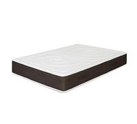 Matelas en Mousse, Modèle Brisa, 140 x 180 x 24 cm - Toutes Dimensions, Blanc et Gris