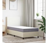 Matelas en mousse moyennement souple 80 x 200 cm avec housse lavable, réversible, ergonomique pour chambre à coucher, chambre d'enfant, lit d'invité, compatible avec sommier à lattes, grand confort de