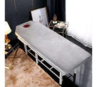 Matelas en mousse pour spa et salon de beauté - Confort et soutien, 70 x 190 cm d'épaisseur, coussin de tête carré/rond/trapézoïdal, gris