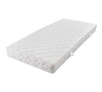 Matelas Avec Housse Lavable 200 X 160 X 17 Cm Blanc