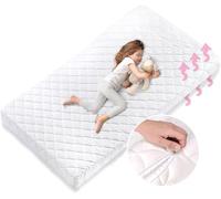 Matelas Enfant 80x180 cm avec Housse Lavable | 10 cm d'épaisseur Matelas en Mousse Froide de Haute qualité pour lit d'enfant lit d'enfant | Fabriqué en UE, Poids corporel jusqu'à 60kg