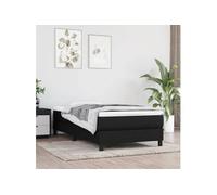 Vidaxl Matelas De Lit À Ressorts Ensachés Noir 90x190x20 Cm Tissu