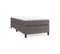 vidaXL Cadre de lit 3121021 – Lit simple rembourré à lattes, moderne gris