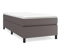 vidaXL Cadre de lit Gris 90x190 cm Similicuir 3121021