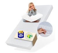 Matelas Enfant 90x200 cm avec Housse Lavable | 10 cm d'épaisseur Matelas en Mousse Froide de Haute qualité pour lit d'enfant lit d'enfant | Fabriqué en UE, Poids corporel jusqu'à 60kg