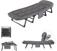 Matelas enroulable en mousse à mémoire de forme - Lit portable pliable pour la maison, le bureau, les voyages - Structure robuste en coton respirant à haute élasticité
