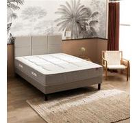 Matelas Epeda ressorts ensachés, mémoire de forme et laine L’Escapade 80x190 G