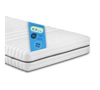 matelas ergonomique 7 zones en mousse froide, 140 x 200 cm, H3, 18 cm, réversible, Bodyprotect Vital Protect