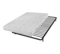 Matelas et sommier 140x190 Mousse - Morgan - Soutien ferme - Fabriqué en France