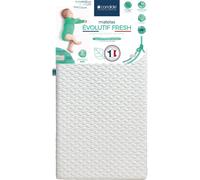 Candide – Matelas bébé Evolutif Fresh 60x120 cm ferme thermorégulant déhoussable sans traitement