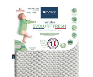 Matelas évolutif Fresh déhoussable pour lit bébé