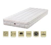 Matelas face été latex naturel 80 kg/m3 face hiver mémoire de forme 60 kg/m3 120x190 x 21 cm ferme - spécial sommier electrique - déhoussable housse l G