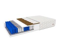 Matelas FAMILY 90x200 cm Ressorts ensachés + Fibre Coco - PREMIUM - Confort de vos rêves !