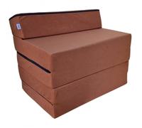 Matelas fauteuil pliant - NATALIA SPZOO - 195x70x10 cm - Déhoussable - Mousse polyuréthane - Mi-ferme