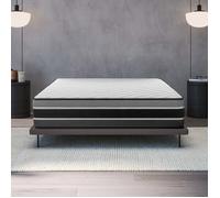 Matelas FELIS 160x200 cm-Epaisseur 30 cm-Ferme-7 zones de confort en mousse mémoire adaptative-HR 35 kg-Latex-Face été-hiver