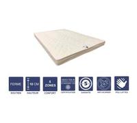 Matelas Ferme Mémoire de Forme 90x190 x 10 cm - 5 zones de Confort - Noyau Poli Lattex HR Dernière Génération - Très Respirant