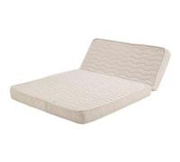Matelas Ferme pour Tous BZ + Alese 140x190 x 10 cm - Mousse Haute densite 34 kg/m3 - Dim Assise 60 cm - 5 Zones de Confort - Haute Resilience -