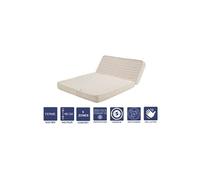 Matelas Ferme Pour tous BZ + Alèse 140x200 x 15 cm - Découpe Assise 60 cm - 5 zones de Confort - Noyau Poli Lattex HR Dernière Génération - Très