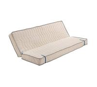 Matelas Ferme pour Tous Clic Clac 140x190 x 10 cm avec face de contact Mémoire de Forme sur Face Hiver - Découpe Assise 70 cm - 5 Zones de Confort - Face été et rembourrage 100 % polesther