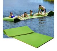 Matelas Flottant, Tapis Flottant pour Les Loisirs Aquatiques Et La Détente, Mousse 3 Couches Rebondissante Résistante Aux Déchirures,Vert,130X55X2.2cm