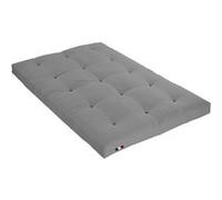 Matelas Futon Coton Couleur - Gris Clair, Dimensions - 140 x 190 cm