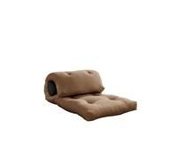 Matelas futon canapé 2 en 1 WRAP 70x200 marron