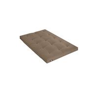 Matelas futon coeur en mousse à mémoire de forme, taupe 140x190