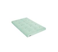 Matelas futon coton et fibres recyclés, fabriqué en France Couleur - Vert Céladon, Dimensions - 160 x 200 cm