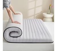 Matelas futon de Sol en Latex Japonais en Ligne Droite, Tapis de Couchage épais et Pliable Enroulable adapté au Matelas de Camping du dortoir de la Chambre à Coucher du Salon