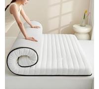 Matelas futon de Sol en Latex Japonais en Ligne Droite, Tapis de Couchage épais et Pliable Enroulable adapté au Matelas de Camping du dortoir de la Chambre à Coucher du Salon