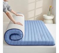 Matelas futon de Sol en Latex Japonais en Ligne Droite, Tapis de Couchage épais et Pliable Enroulable adapté au Matelas de Camping du dortoir de la Chambre à Coucher du Salon