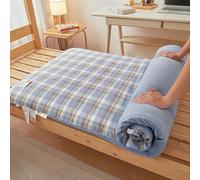 Matelas futon de sol japonais, très grand lit enroulable, tatami, pliable, doux, réduisant la pression, respirant, pour dortoir d'étudiant, maison, B, 90 x 190 cm
