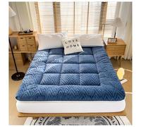 Matelas futon de style japonais - Surmatelas pliable en mousse douce pour un repos confortable et chaud - pour dortoir d'hiver, tatami (bleu, 150 x 200 cm)