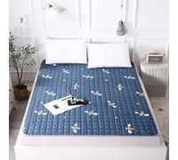 Matelas futon de style japonais - Tapis de couchage portable en coton fin et pliable pour une sieste relaxante, chambre d'amis, dortoir, voyage, camping (couleur J, 100 x 200 cm)