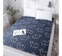 Matelas futon de style japonais - Tapis de couchage portable en coton fin et pliable pour une sieste relaxante, chambre d'amis, dortoir, voyage, camping (couleur D, 90 x 190 cm)