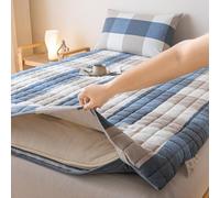 Matelas futon double face 180 x 200 cm, amovible et lavable, lit de sol, matelas de camping enroulable, idéal pour canapés, chaises longues et utilisation pour les invités