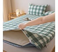 Matelas futon double face 180 x 200 cm, amovible et lavable, matelas de camping enroulable, idéal pour canapé, chaises longues et soirées pyjama
