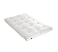 Matelas futon écru en coton 160x200 - Ecru - Garantie 5 ans - Terre de Nuit