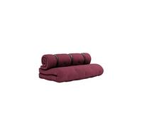 Matelas futon et fauteuil 2 en 1 BUCKLE-UP 140x200 bordeaux