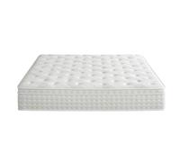 Matelas futon hybride en mousse à mémoire de forme avec soutien à ressorts ensachés, bords en peluche, 30 cm d'épaisseur, pour grand lit