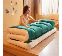 Matelas futon japonais 4,9 x 200 cm, épais, pliable, en rouleau, pour garçons et filles, tapis de couchage dortoir, coussin de sol confortable, solution gain de place