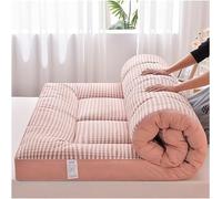 Matelas futon japonais à carreaux - Très moelleux, tapis de couchage pliable, doux, respirant et enroulable pour salon, dortoir, canapé de camping (A, 150 x 200 cm)