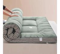 Matelas futon japonais enroulable en coton, fermeté moyenne, idéal pour un lit de couchage ou une utilisation au sol, design traditionnel Shiki Bukuro