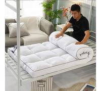 Matelas futon japonais épais et doux - Tapis de sol portable et pliable pour une utilisation simple/double, idéal pour le camping, les chambres d'amis et la vie minimaliste.